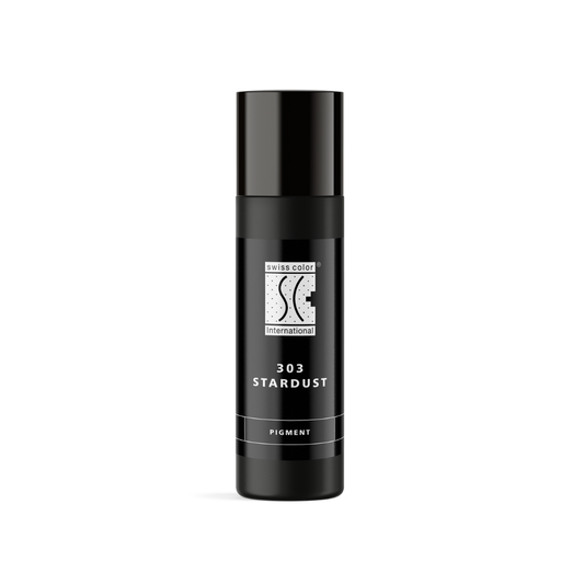 Flacone pigmento 303 Stardust Swiss Color 10 ml – Nero inorganico vellutato per PMU eyeliner soft e shading professionale.