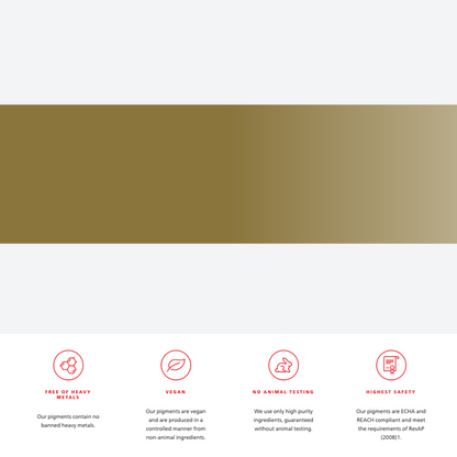 Pigmento 712 Olive Swiss Color in flaconi da 5 ml e 10 ml con lista ingredienti visibile – Formula minerale purificata per camouflage e correzioni PMU.